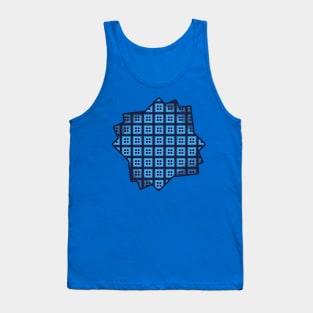 Patterned Multiple Squares Tank Top